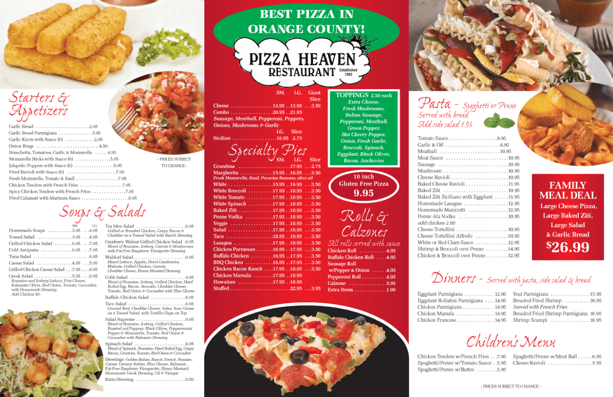 Pizza Heaven New Windsor Ny Giant Slice Best Pizza Restaurant